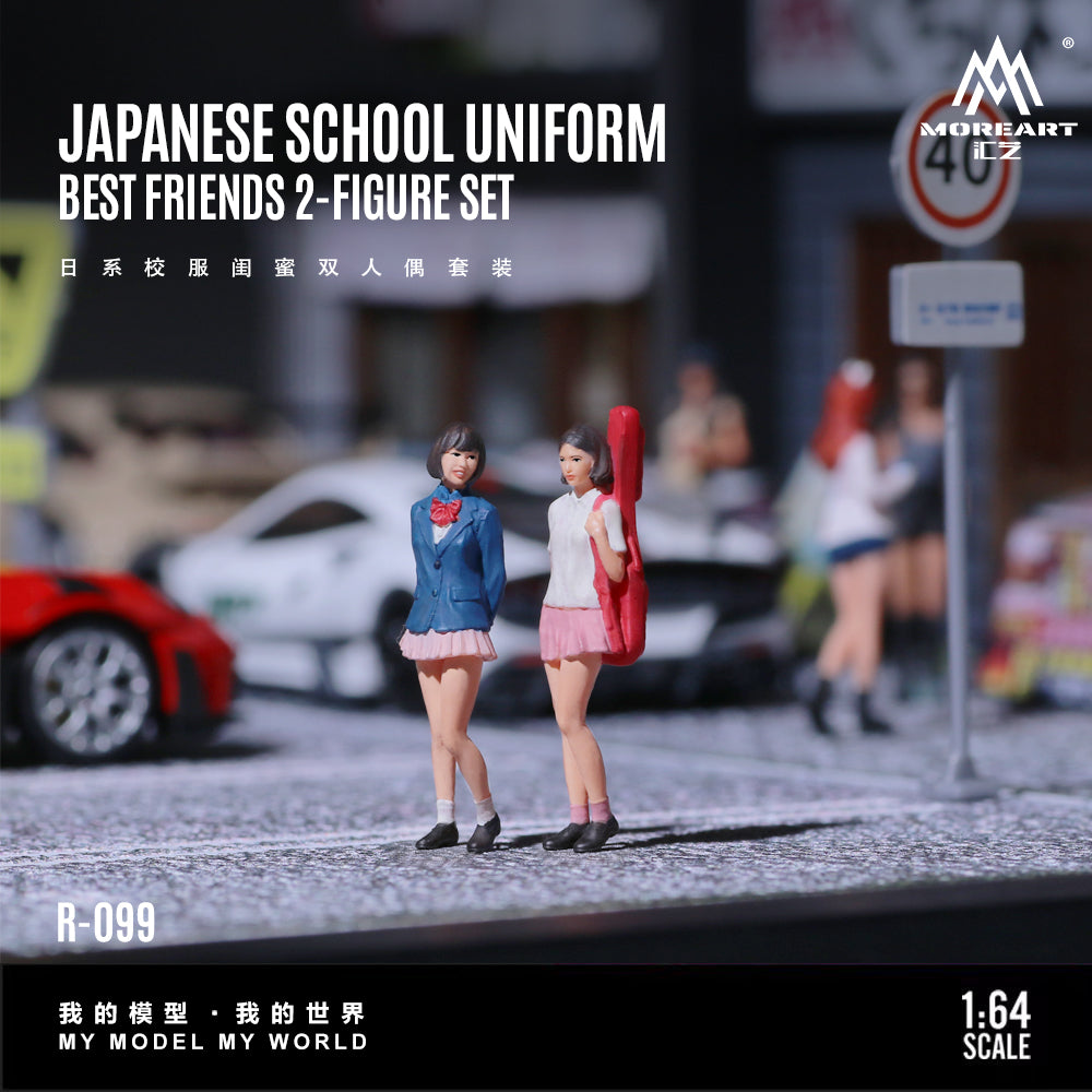 [Preorder] MoreArt 1:64 JAPANESE SCHOOL UNIFORMBEST FRIENDS 2-FIGURE SET MO223099