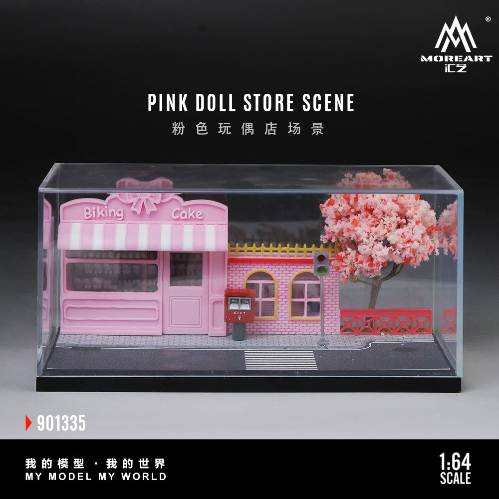 MoreArt 1:64 PINK DOLL STORE SCENE Diorama MO901335