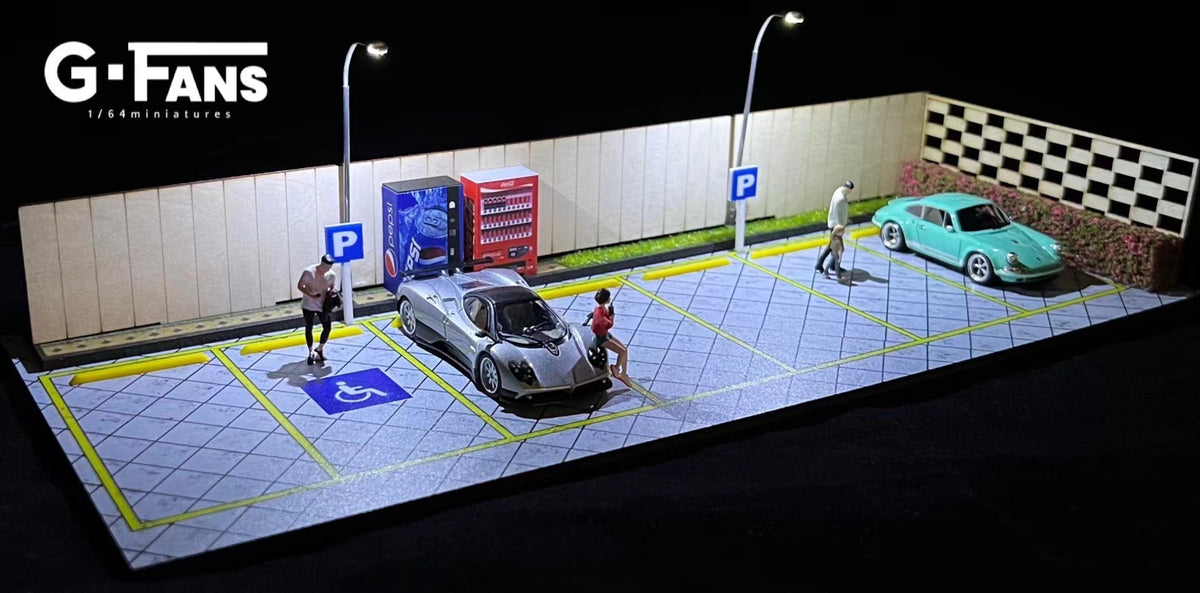 [Backorder] G.Fans 1:64 Diorama Garden Parking Scene Model 710029