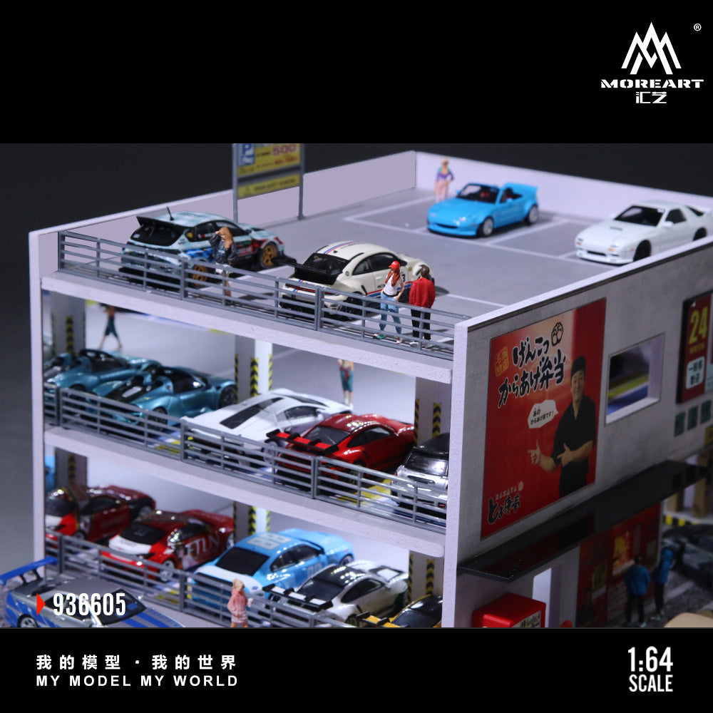 [Preorder] MoreArt 1:64 JAPANESE PARKING BUILDING SCENE MO936605