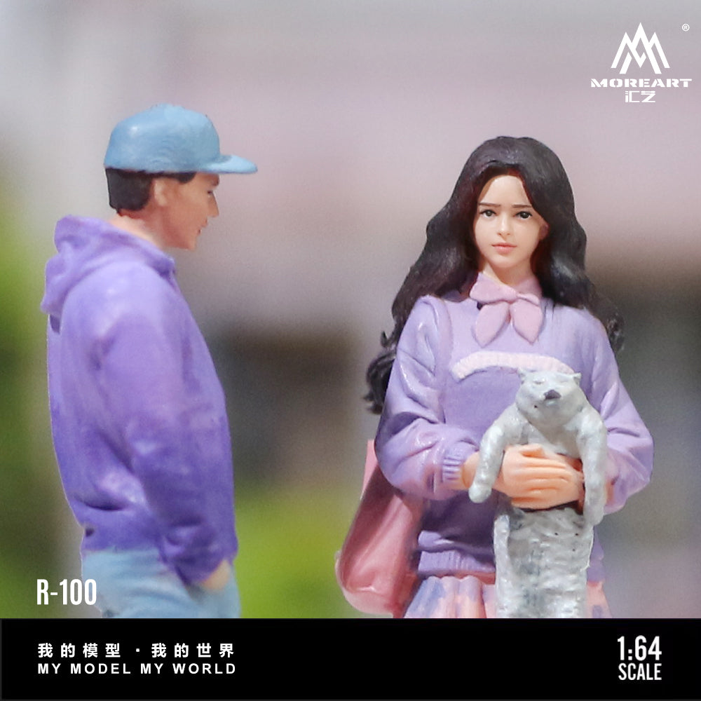[Preorder] MoreArt 1:64 STREET CASUALPET WALKING COUPLE FIGURE SET MO223100