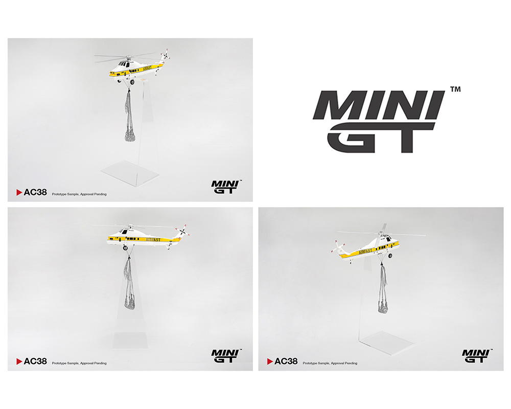 [Preorder] MINI GT 1:64 Sikorsky S58T Helicopter 1985 Camel Trophy MGTAC38