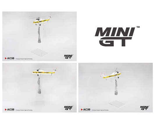 [Preorder] MINI GT 1:64 Sikorsky S58T Helicopter 1985 Camel Trophy MGTAC38