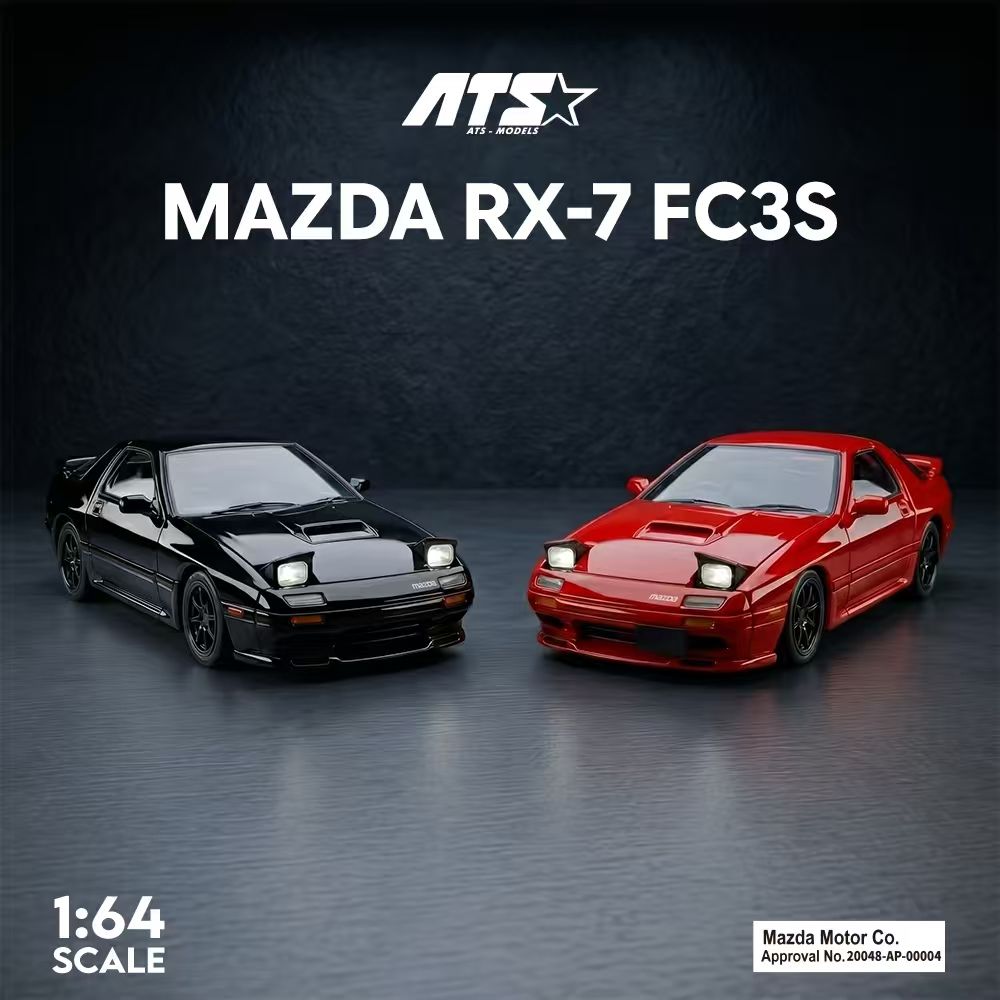 [Preorder] ATS Model 1:64 Mazda RX-7 FC3S (2 Colours) ATS880205/ATS880206