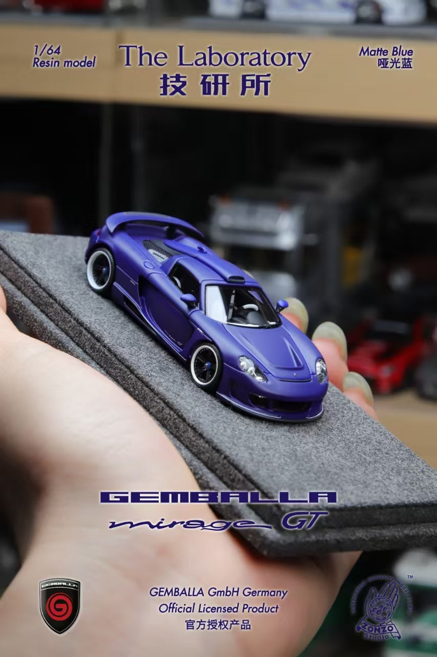 The Laboratory 1:64 Gemballa Mirage GT Matte Dark Blue