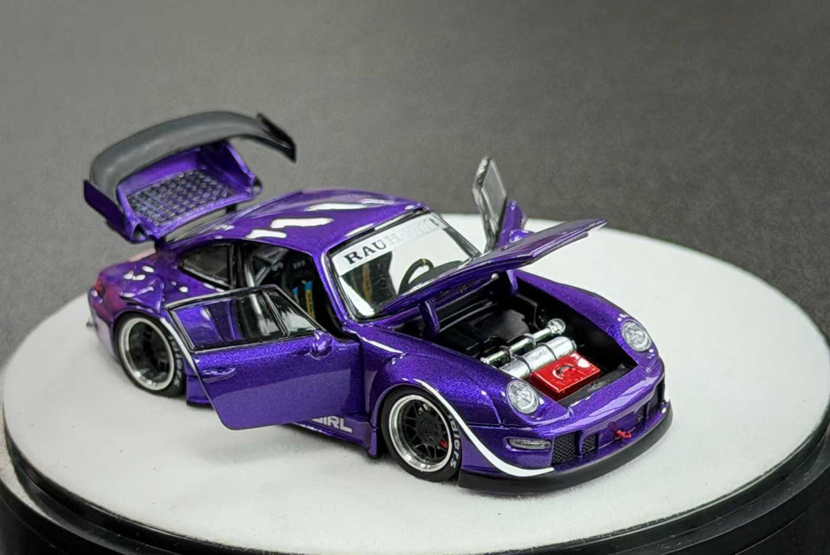 PGM 1:64 Porsche RWB 993 Metallic Purple (2 Versions) PGM-640314
