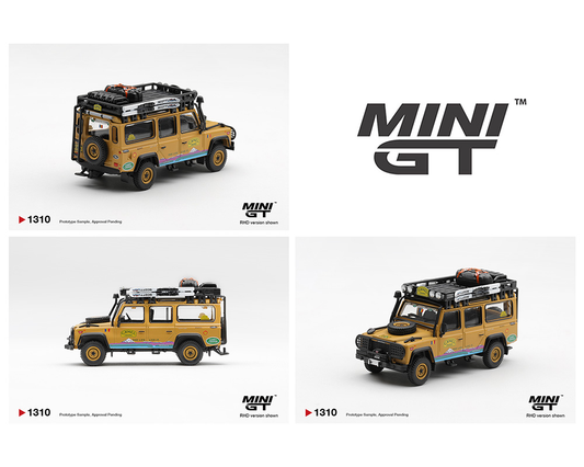[Preorder] MINI GT 1:64 Land Rover Defender 110 1998 Camel Trophy Tierra del Fuego CT.36 Romania MGT01310