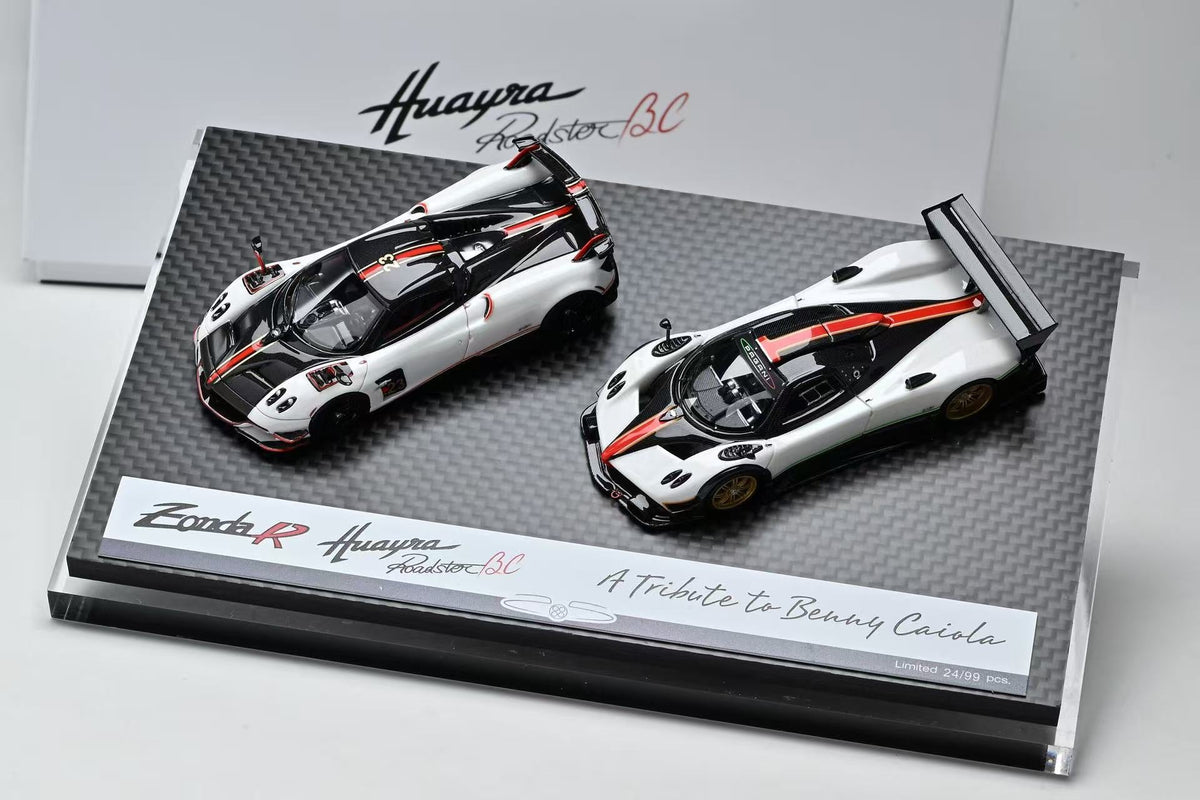 [Preorder] DMH 1:64 Pagani Zonda R & Huayra Roadster BC - 2Car set