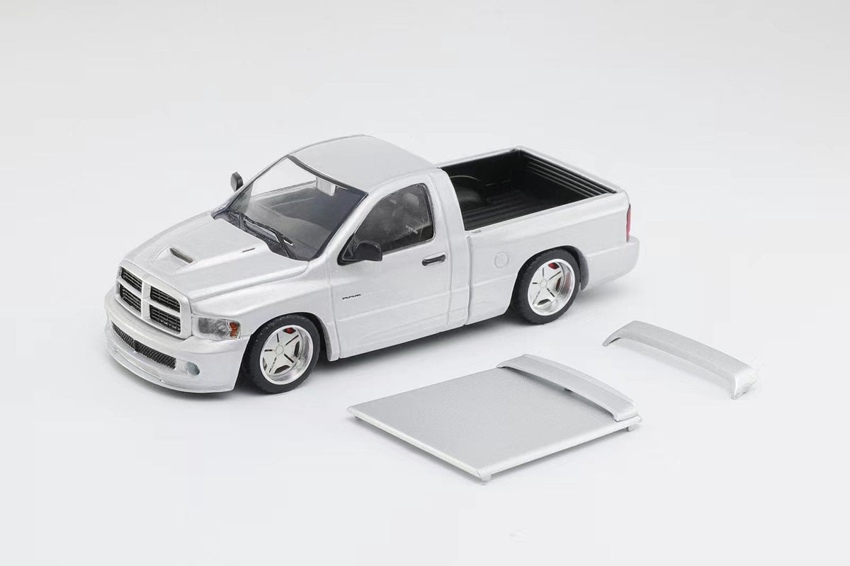 SHOOM64 1:64 Dodge 2003 RAM SRT-10 Silver (LHD) SHOOM-103-004