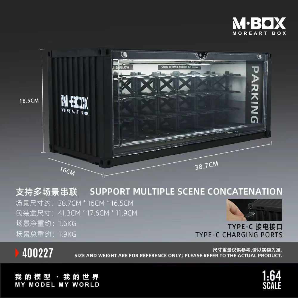 MBOX 1:64 CONTAINER UNDERGROUND PARKING GARAGE SCENE-VERSION C MB400227