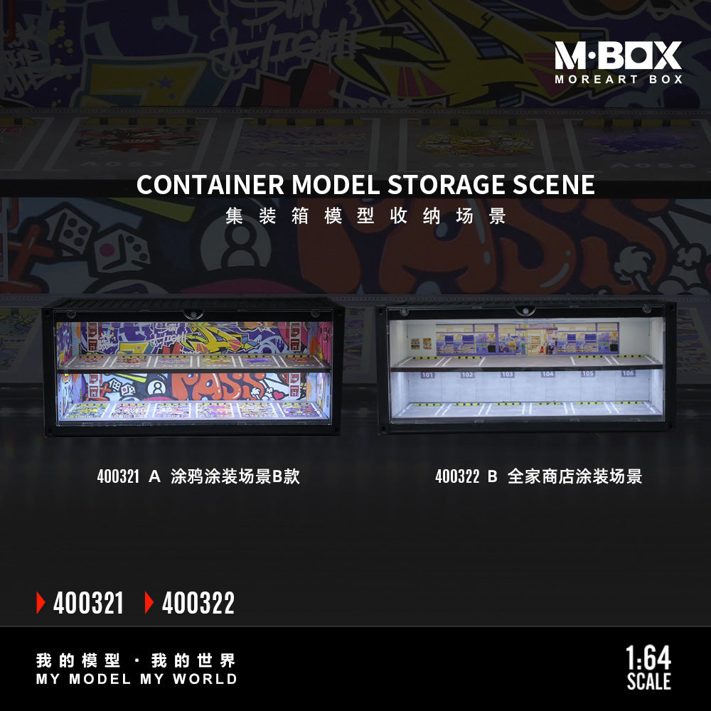 [Preorder] MBOX 1:64 CONTAINER MODEL STORAGE SCENE (2 Versions) MB400321/MB400322