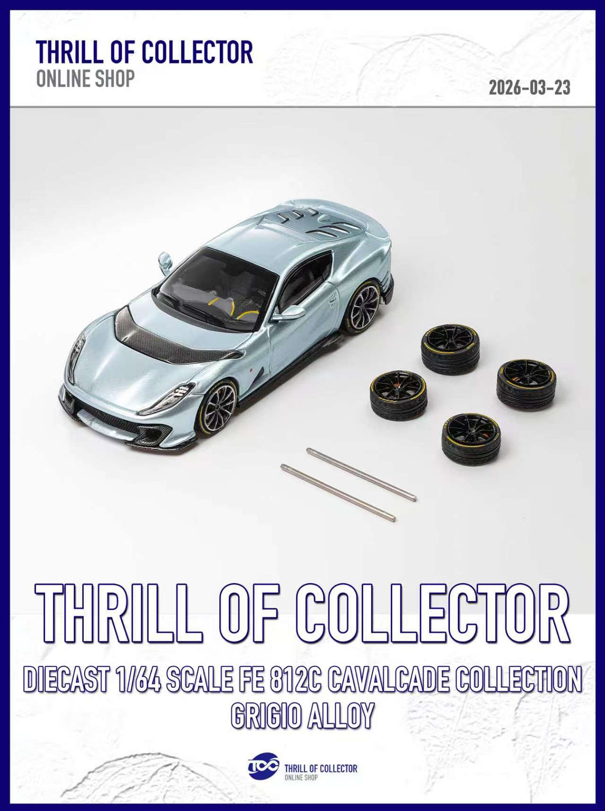 TOC 1:64 Ferrari 812C 3.0 CAVALCADE COLLECTION (4 Colours)