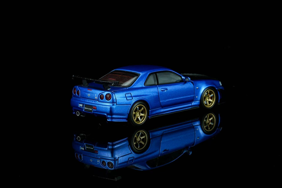 [Preorder] MOTORHELIX 1:64 Nissan Skyline GT-R (R34) Customized (2 Colours) M63475/M63476