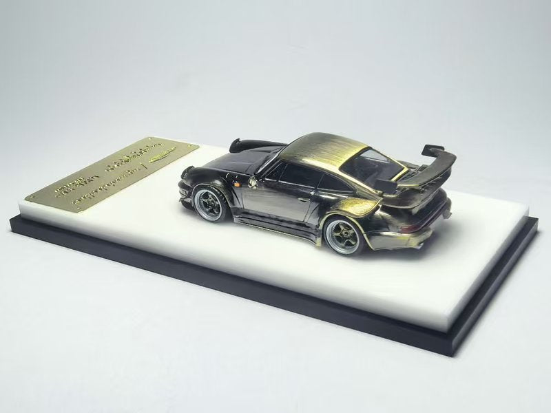[Preorder] Model Collect 1:64 Porsche RWB964 High Wing Chrome Bronze Brushed Livery MC640024I
