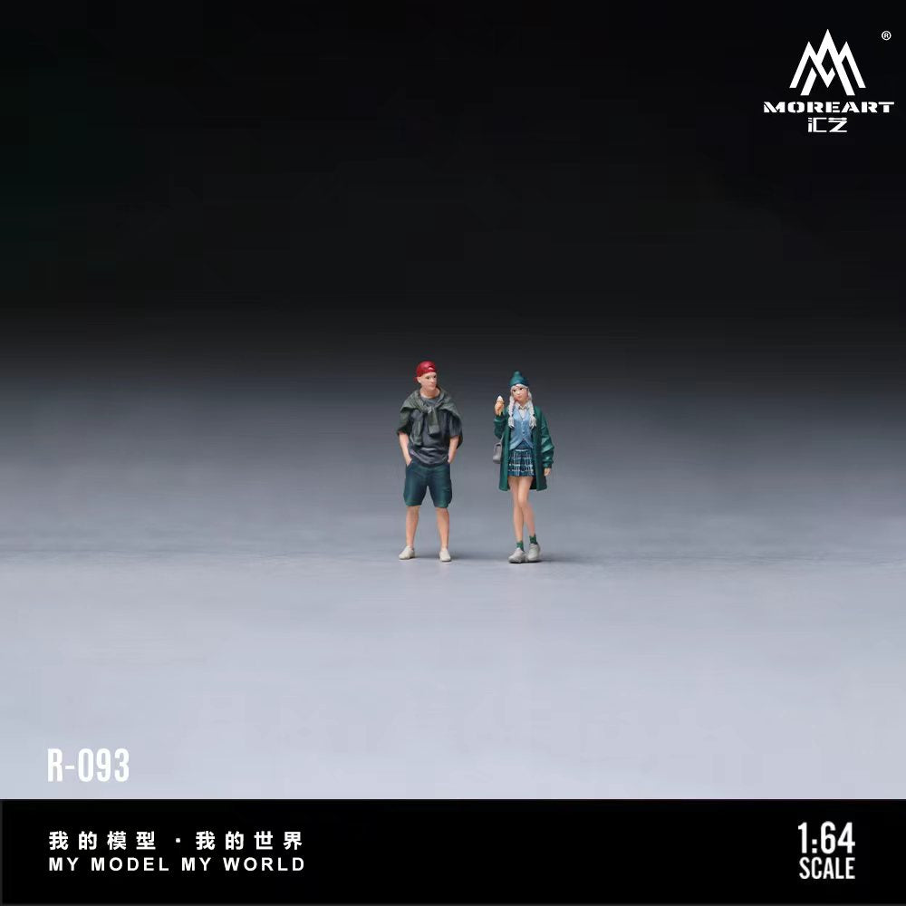 MoreArt 1:64 ICE CREAM SWEET GIRL COOL GUY COUPLE FIGURE SET MO223093