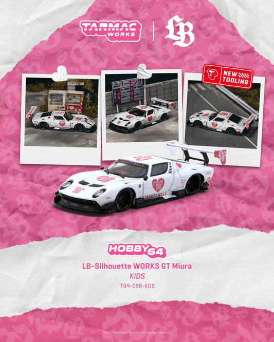 [Preorder] Tarmac Works 1:64 LB-Silhouette WORKS GT Miura KIDS T64-098-KDS