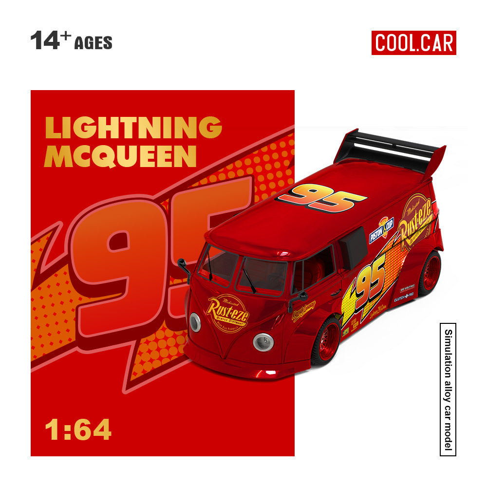 [Preorder] Cool Car 1:64 Volkswagen TI PICKUP Lighting Mcqueen Metallic red CC642951