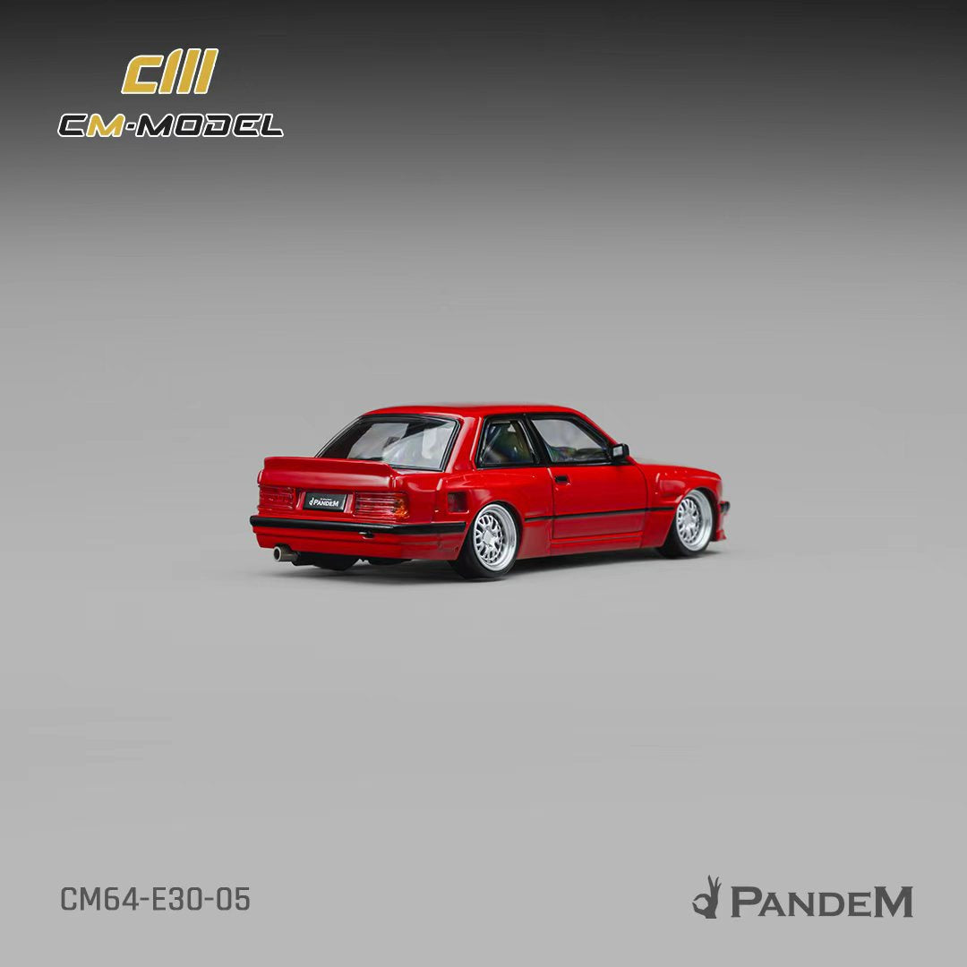 [Preorder] CM Model 1:64 Pandem BMW M3 E30 Bright Red CM64-E30-05