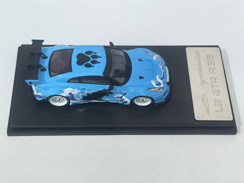 [Preorder] Model Collect 1:64 LB GTR R35 1.5 Blue Godzilla Livery MC640004U