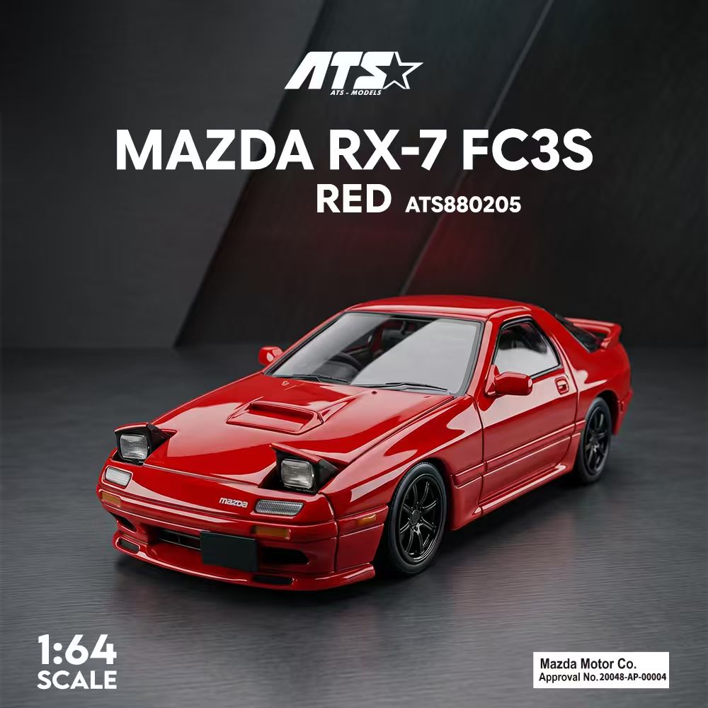 [Preorder] ATS Model 1:64 Mazda RX-7 FC3S (2 Colours) ATS880205/ATS880206