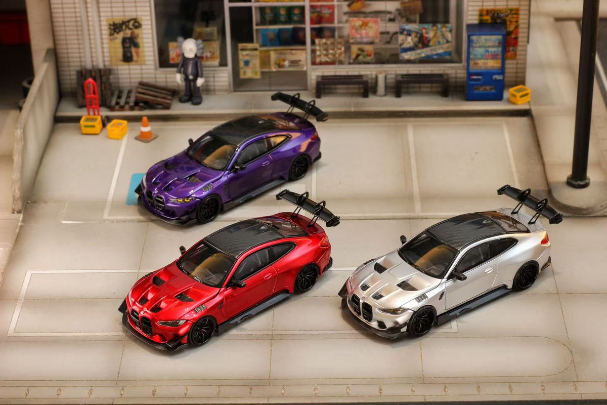 [Preorder] Street Weapon 1:64 BMW M4 Flossmann Full Widebody Kit G82 GTR (3 Colours)