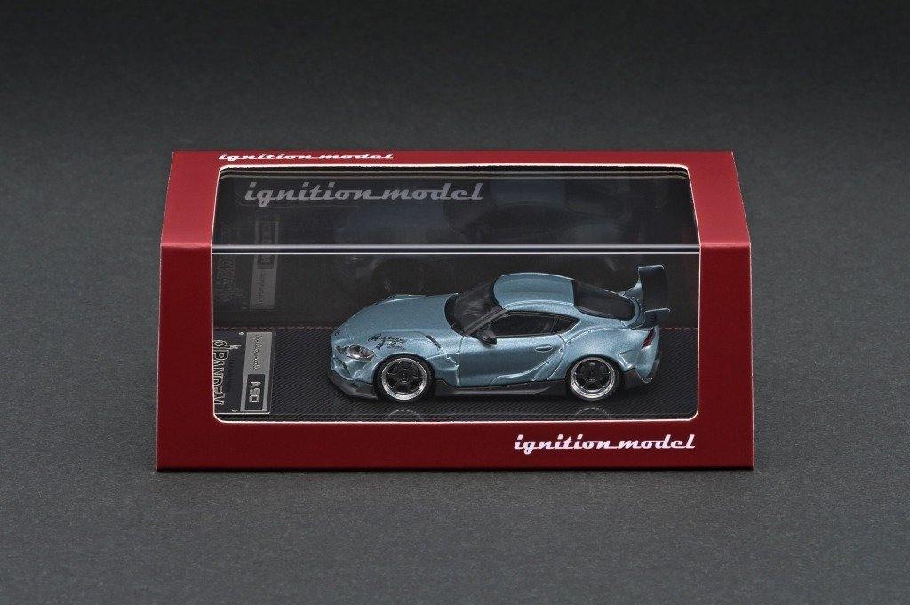 Ignition Model 1:64 PANDEM Supra (A90) Matte Blue Gray Metallic