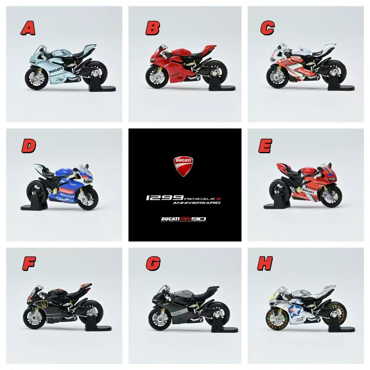 [Preorder] Mini Bike 1:64 Ducati 1299S (8 Colours)