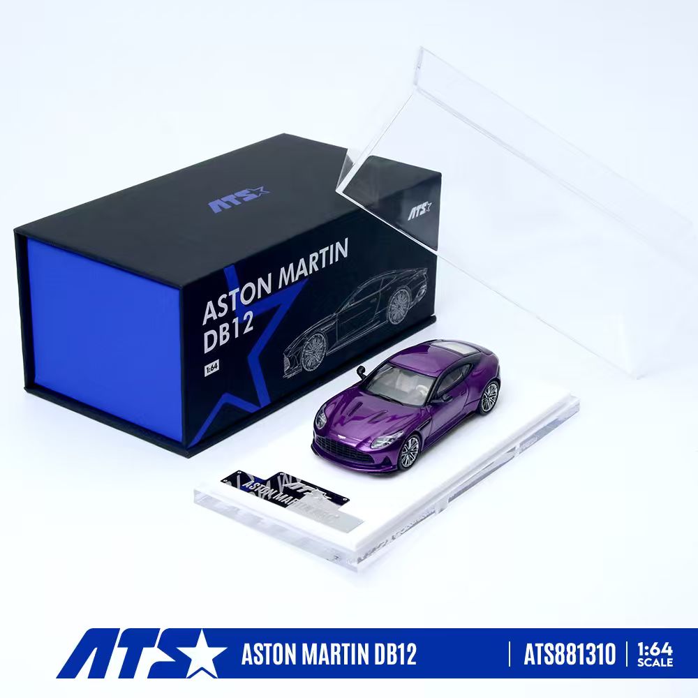 [Preorder] ATS Model 1:64 Aston Martin DB12 Metal Blue/Purple (2 Colours) ATS881309/ATS881310