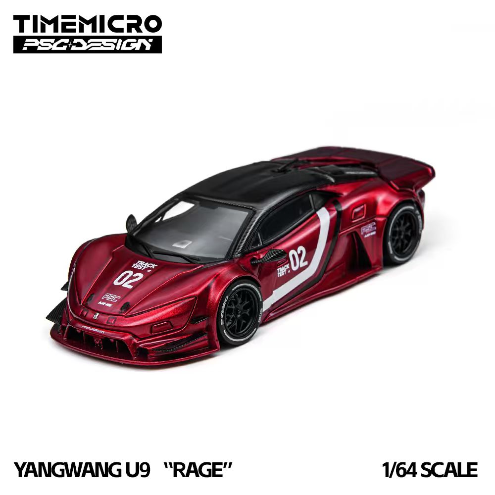 [Preorder] TimeMicro × PSC DESIGN 1:64 Yangwang U9 "RAGE” Corsa Red TM648804