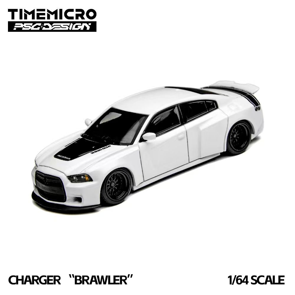 TimeMicro × PSC DESIGN 1:64 Charger "Brawler" White TM648205
