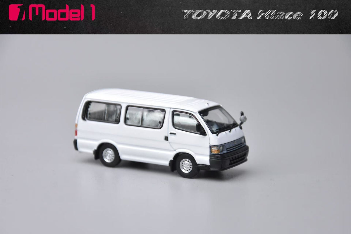 [Preorder] Model One 1:64 Toyota Hiace MK4 H100 White