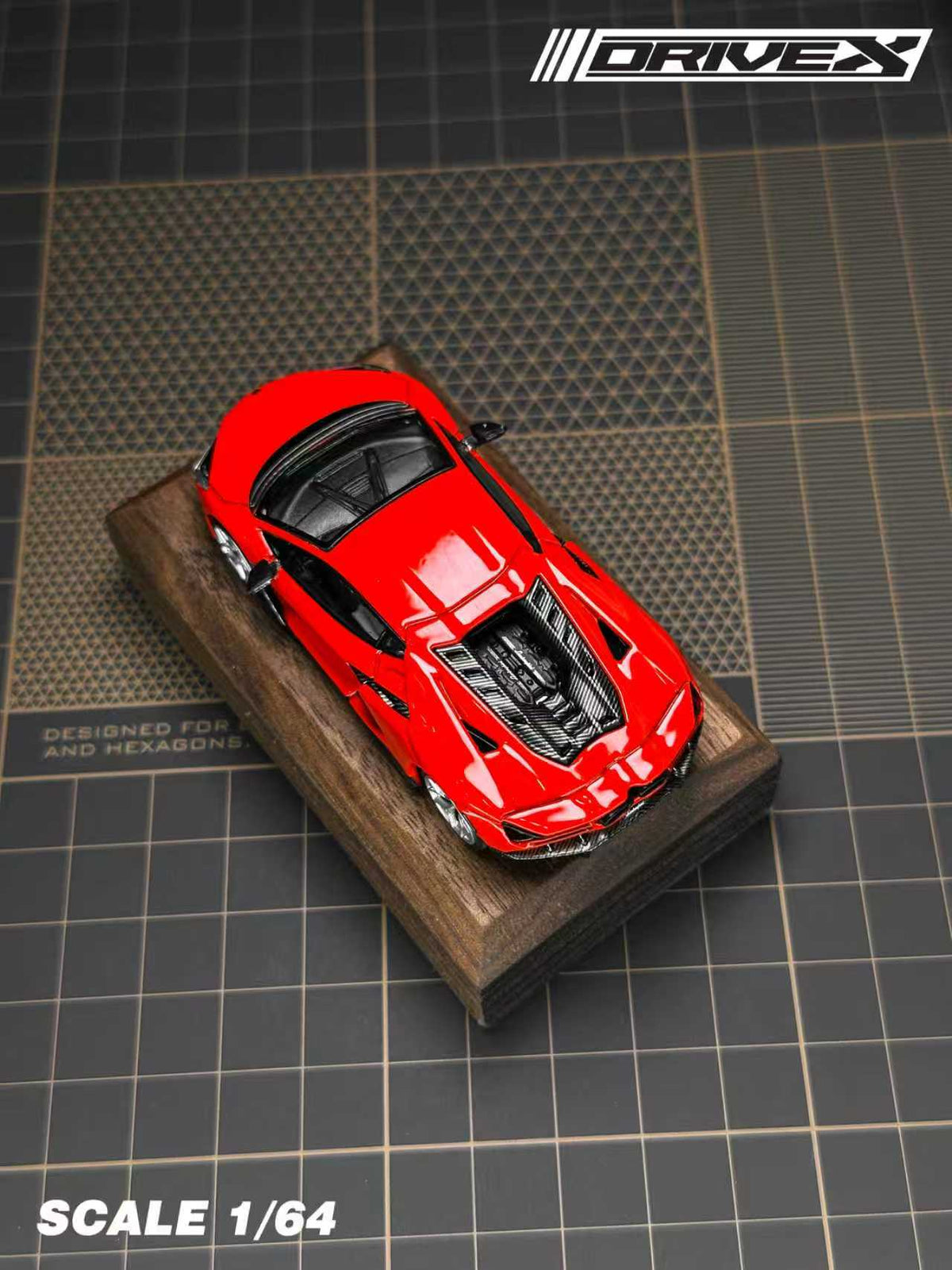 Drive X 1:64 Lamborghini Revuelto Hanging Card Board (7 Colours)