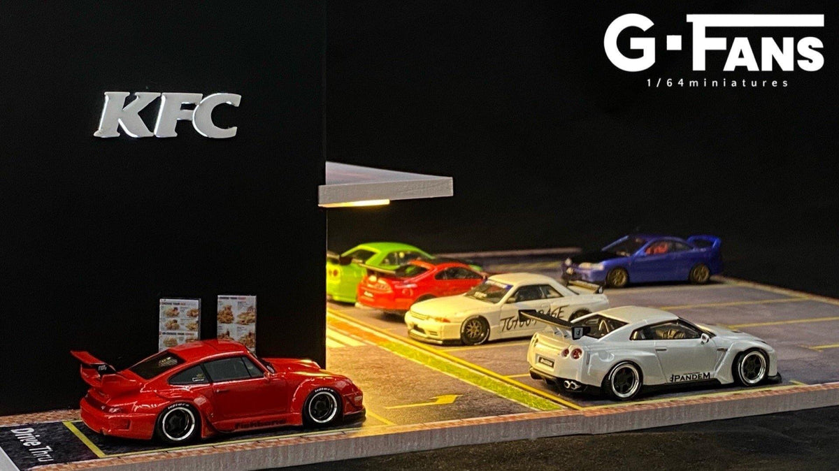 G.Fans 1:64 Diorama KFC Fast Food Building 710014