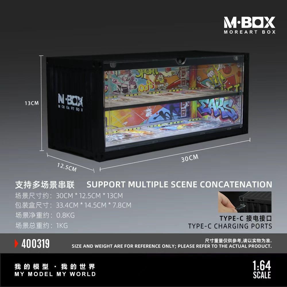 MBOX 1:64 CONTAINER MODEL STORAGE SCENE (2 Versions) MB400319/MB400320