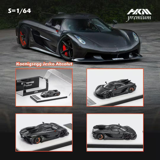 HKM Premium 1:64 Koenigsegg Jesko Absolut - Full Carbon (2 Versions)