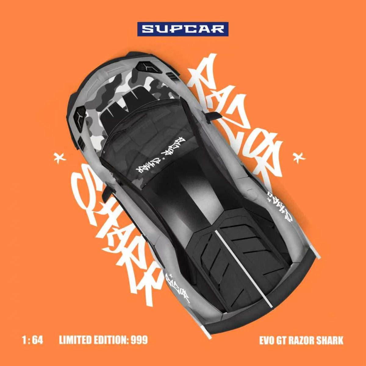 [Preorder] SUPCAR 1:64 Lamborghini GTEVO Shark Mouth Livery SC643834