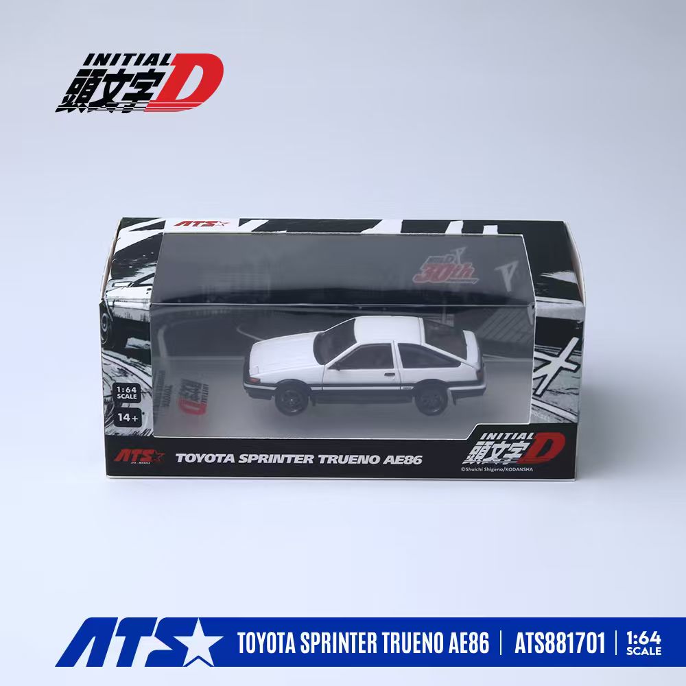 [Preorder] ATS Model 1:64 Toyota AE86 Initial D (2 Verison) ATS881701/ATS881702