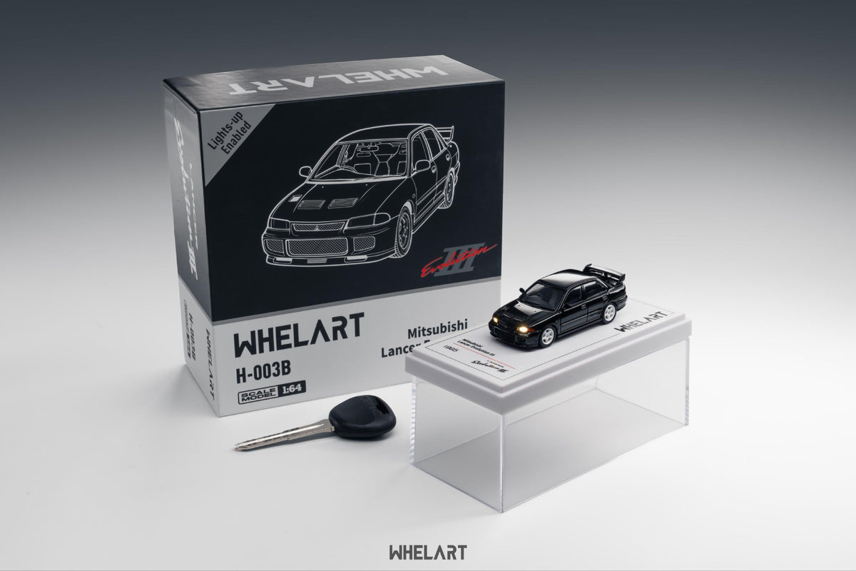 WHELART 1:64 Mitsubishi EVO3 Black H-003B