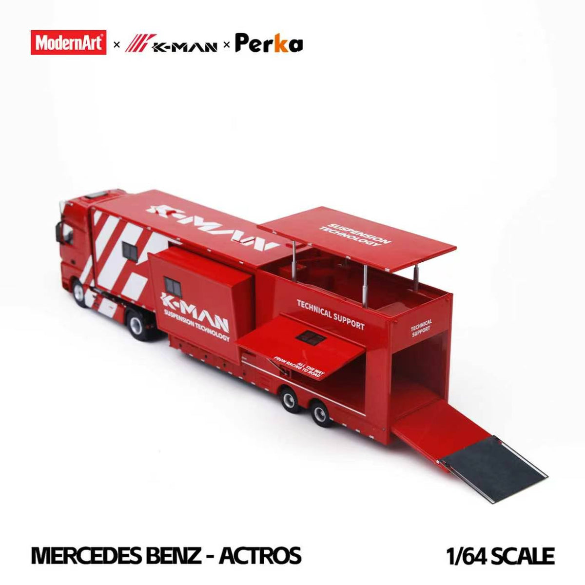 [Preorder] ModernArt x K-MAN x Perka 1:64 Mercedes-Benz Actros K-MAN Race Support MD801001