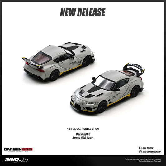 [Preorder] Inno64 1:64 TOYOTA SUPRA A90 "DarwinPRO" Matt Grey IN64-A90DP-MGRAY