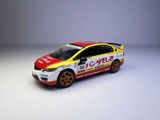 GCD 1:64 2025 THE DIECAST EXPO Honda Civic Type-R FD2 2007 Freaky Panda LL-021-324