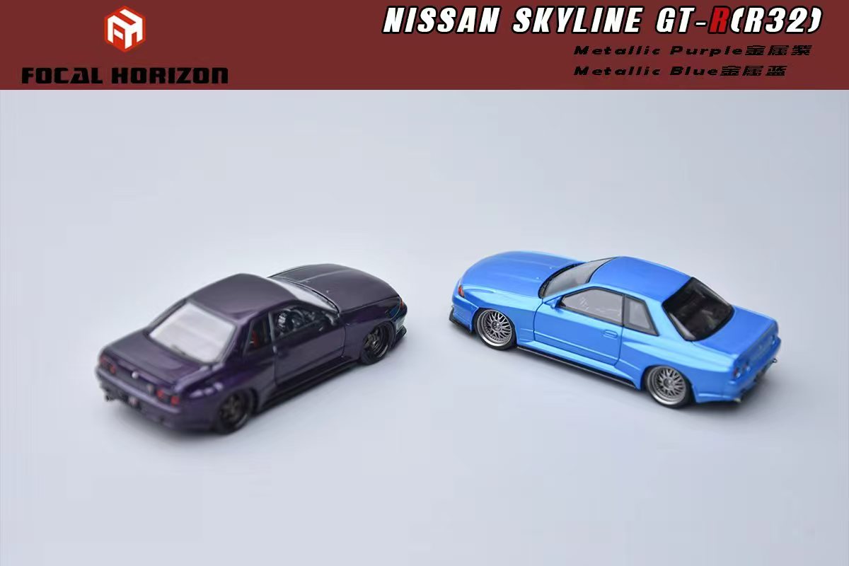 [Preorder] Focal Horizon 1:64 Nissan Skyline GT-R 3rd Generation R32 Japanese Garage Active Modified Version (2 Colours)