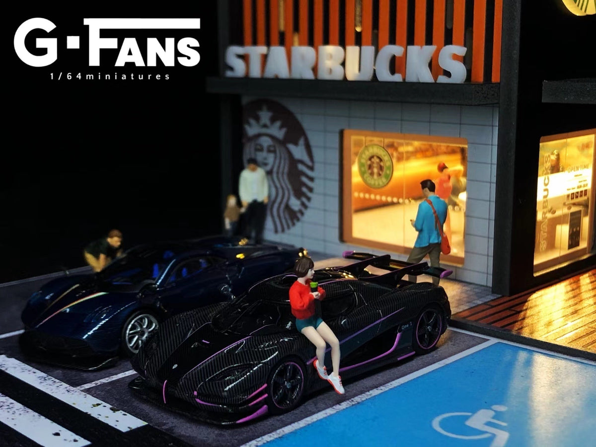 G.Fans 1:64 Starbucks Building Diorama Model 710025