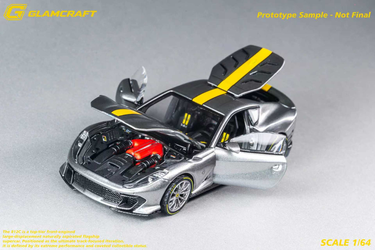 [Preorder] GlamCraft 1:64 Ferrari 812C Grey