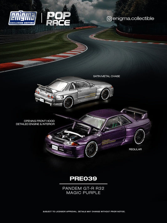 [Preorder] POPRACE 1:64 Nissan Pandem R32 - Purple PRE039