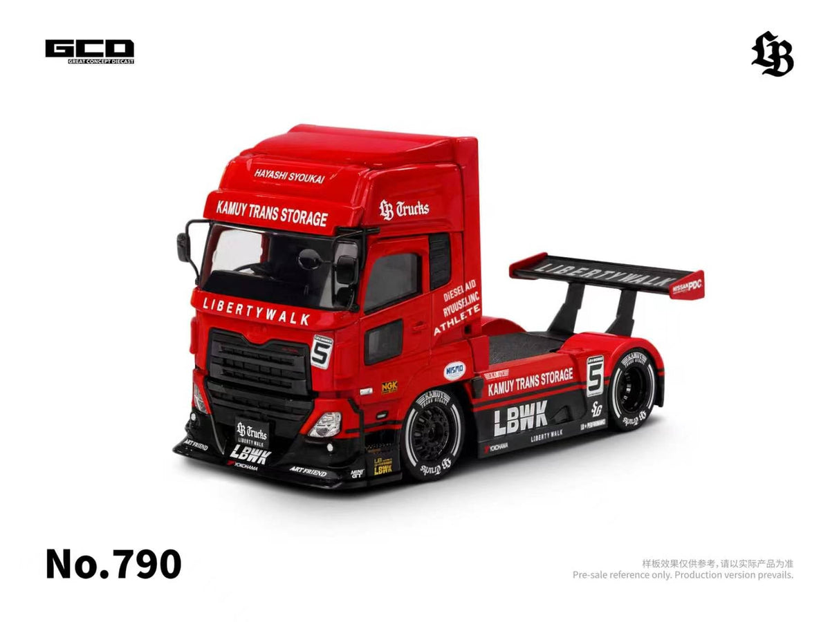 [Preorder] GCD 1:64 UD Quon 2022-Super Silhouettte Red/Black (RHD) KS-099-790