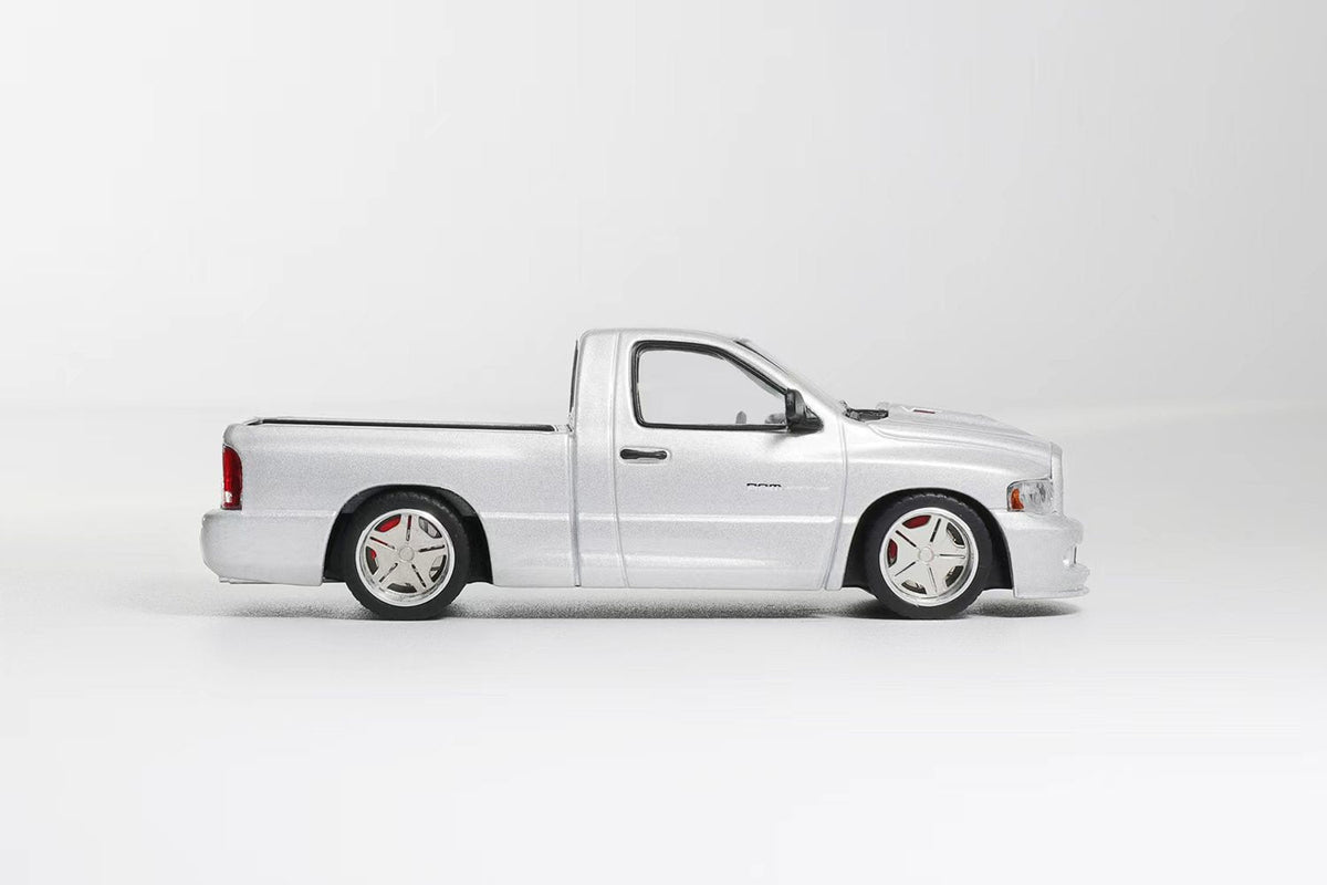 SHOOM64 1:64 Dodge 2003 RAM SRT-10 Silver (LHD) SHOOM-103-004