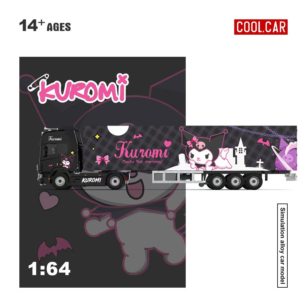 [Preorder] Cool Car 1:64 Scania Container Truck Kuromi Livery CC644032