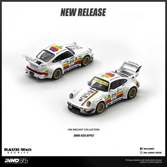 [Preorder] Inno64 1:64 RWB 930 #89 Apple Livery IN64-RWB930-APPLE