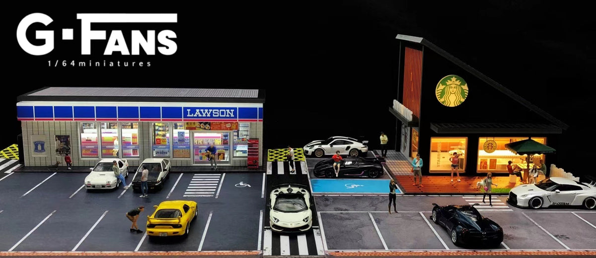 G.Fans 1:64 Starbucks Building Diorama Model 710025